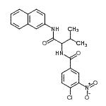 CAS 登录号：336165-54-9， 4-氯-N-[3-甲基-1-(2-萘基氨基)-1-氧代-2-丁烷基]-3-硝基苯甲酰胺