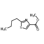 CAS 登录号：336193-97-6， 甲基2-丁基-1,3-噻唑-4-羧酸酯