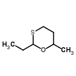 CAS 登录号：33709-59-0， 2-乙基-6-甲基-1,3-氧硫杂环已烷