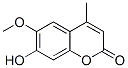 CAS 登录号：3374-03-6， 7-羟基-6-甲氧基-4-甲基苯并吡喃-2-酮