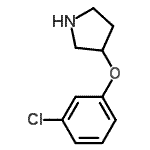 CAS 登录号：337912-67-1， 3-(3-氯苯氧基)吡咯烷