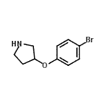 CAS 登录号：337912-68-2， 3-(4-溴苯氧基)吡咯烷