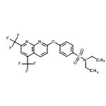 CAS 登录号：338412-11-6， 4-{[5,7-二(三氟甲基)-1,8-萘啶-2-基]氧基}-N,N-二乙基苯磺酰胺