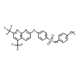 CAS 登录号：338412-31-0， 4-{[5,7-二(三氟甲基)-1,8-萘啶-2-基]氧基}-N-(4-甲基苯基)苯磺酰胺