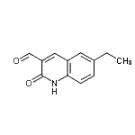 CAS 登录号：338428-47-0， 6-乙基-2-氧代-1,2-二氢-3-喹啉甲醛