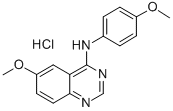 CAS#: 338738-57-1， 6-Methoxy-N-(4-methoxyphenyl)quinazolin-4-amine hydrochloride