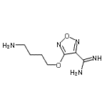 CAS 登录号：339061-36-8， 4-(4-氨基丁氧基)-1,2,5-恶二唑-3-甲脒