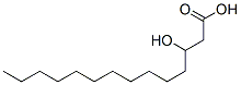 结构式 CAS# 3422-31-9, DL-beta-羟基肉豆蔻酸