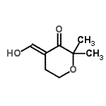 CAS 登录号：342402-68-0， (4E)-4-(羟基亚甲基)-2,2-二甲基二氢-2H-吡喃-3(4H)-酮