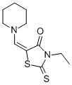 CAS#: 34255-45-3， (5Z)-3-Ethyl-5-(Piperidin-1-Ylmethylidene)-2-Sulfanylidene-1,3-Thiazolidin-4-One