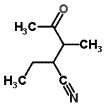 CAS 登录号：342614-42-0， 2-乙基-3-甲基-4-氧代戊腈