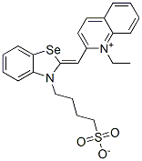 CAS 登录号：34276-89-6， 4-[(2Z)-2-[(1-乙基喹啉-1-鎓-2-基)亚甲基]-1,3-苯并硒唑-3-基]丁烷-1-磺酸酯