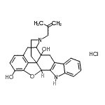 CAS 登录号：342884-62-2， 22-(2-甲基-2-丙烯-1-基)-14-氧杂-11,22-二氮杂七环[13.9.1.0<sup>1,13</sup>.0<sup>2,21</sup>.0<sup>4,12</sup>.0<sup>5,10</sup>.0<sup>19,25</sup>]二十五-4(12),5,7,9,15(25),16,18-七烯-2,16-二醇盐酸盐(1:1)