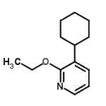 CAS 登录号：343318-13-8， 3-环己基-2-乙氧基吡啶