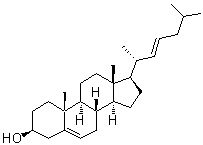 CAS 登录号:34347-28-9, (3B,22E)-胆甾-5,22-二烯-3-醇
