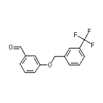 结构式 CAS# 343604-08-0, 3-{[3-(三氟甲基)苄基]氧基}苯甲醛