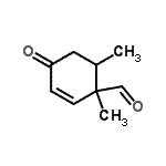 CAS 登录号：343864-77-7， 1,6-二甲基-4-氧代-2-环己烯-1-甲醛