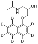 结构式 CAS# 344298-99-3, DL-普萘洛尔-D7 (环-D7)