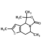 CAS 登录号：344446-48-6， 1,1,5,8-四甲基-1,5,6,9B-四氢[1,3]恶唑并[3,4-a]噻吩并[3,2-C]吡啶-3-酮