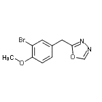 CAS 登录号：344886-48-2， 2-(3-溴-4-甲氧基苄基)-1,3,4-恶二唑