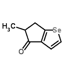 CAS 登录号：345306-62-9， 5-甲基-5,6-二氢-4H-环戊二烯并[b]硒吩-4-酮