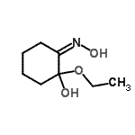 CAS 登录号：345975-77-1， (2Z)-1-乙氧基-2-(羟基亚胺)环己醇