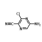 CAS 登录号：34617-65-7， 5-氨基-3-氯-吡嗪-2-甲腈