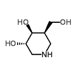 CAS 登录号：346408-06-8， (3S,4S,5R)-5-(羟基甲基)-3,4-哌啶二醇