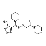 CAS 登录号：346645-35-0， 2-({(Z)-[(4-氨基-1,2,5-恶二唑-3-基)(1-哌啶基)亚甲基]氨基}氧基)-1-(4-吗啉基)乙酮