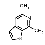 CAS 登录号：34668-39-8， 5,7-二甲基噻吩并[2,3-c]吡啶