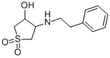 结构式 CAS# 347364-75-4, 1,1-二氧代-4-苯乙基氨基-四氢-噻吩-3-醇