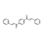 CAS 登录号：34838-64-7， (2E,2'E)-1,1'-(1,4-亚苯基)二(3-苯基-2-丙烯-1-酮)