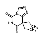 CAS 登录号：350047-10-8， 8,8-二乙基[1,2,4]三唑并[4,3-c]嘧啶-5,7(6H,8H)-二酮