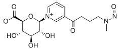 CAS 登录号：350508-26-8， 4-(甲基亚硝基氨基)-1-(3-吡啶基)-1-丁酮 N-beta-D-葡糖苷酸