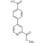 CAS 登录号：351435-26-2， 4-[2-(甲氧羰基)-4-吡啶基]苯甲酸