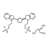 CAS#: 351524-09-9， N,N-Diethylethanaminium 3-[(2Z)-2-{3-[3-(3-Sulfonatopropyl)-1,3-Benzothiazol-3-Ium-2-Yl]-2-Cyclopenten-1-Ylidene}-1,3-Benzothiazol-3(2H)-Yl]-1-Propanesulfonate