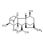 CAS 登录号：35214-68-7， (1S,2S,3S,5S,8R,9S,10R,11S,12S)-3,12-二羟基-11-甲基-6-亚甲基-16-氧代-15-氧杂五环[9.3.2.1<sup>5,8</sup>.0<sup>1,10</sup>.0<sup>2,8</sup>]十七烷-9-羧酸