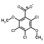 CAS 登录号：35282-83-8， 1,2,4-三氯-3,6-二甲氧基-5-硝基苯
