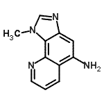 CAS 登录号：35313-65-6， 1-甲基-1H-咪唑并[4,5-h]喹啉-5-胺