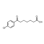 结构式 CAS# 35333-20-1, 7-(4-氯苯基)-7-氧代庚酸