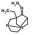 CAS 登录号：353507-56-9， (9Z)-1-乙基-9-亚肼基-3,6-二氮杂三环[4.3.1.1<sup>3,8</sup>]十一烷