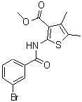 CAS 登录号：353781-69-8， 2-[(3-溴苯甲酰基)氨基]-4,5-二甲基-3-噻吩羧酸甲酯