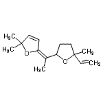 CAS 登录号：35470-57-6， (5E)-2,2-二甲基-5-[1-(5-甲基-5-乙烯基四氢-2-呋喃基)亚乙基]-2,5-二氢呋喃