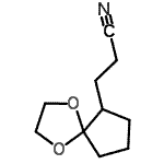 CAS 登录号：35579-33-0， 3-(1,4-二氧杂螺[4.4]壬-6-基)丙腈