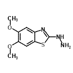 结构式 CAS# 356062-93-6, 2-肼基-5,6-二甲氧基-1,3-苯并噻唑