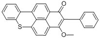CAS#: 35763-62-3， 3-Methoxy-2-Phenyl-1H-Naphtho(2,1,8-mna)Thioxanthen-1-One