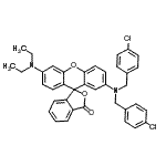 CAS 登录号：35783-51-8， 2'-[二(4-氯苄基)氨基]-6'-(二乙基氨基)-3H-螺[2-苯并呋喃-1,9'-氧杂蒽]-3-酮