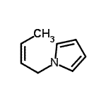 CAS 登录号：35801-88-8， 1-[(2Z)-2-丁烯-1-基]-1H-吡咯