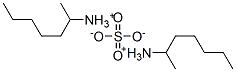 CAS 登录号：3595-14-0， (1-甲基己基)铵硫酸盐