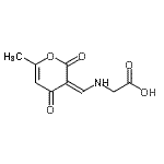 CAS 登录号：360069-19-8， N-[(Z)-(6-甲基-2,4-二氧代-2H-吡喃-3(4H)-亚基)甲基]甘氨酸